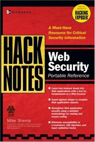 Hacknotes Web Security Portable Reference 1st Edition Mike Shema