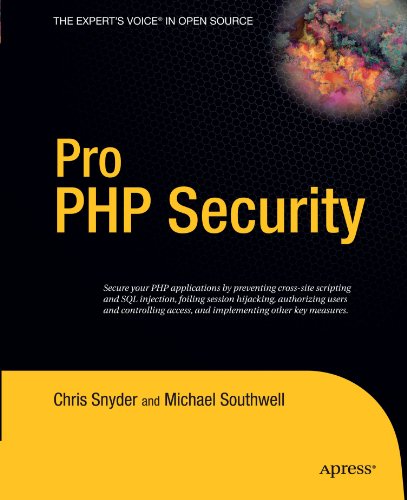 Pro Php Security 1st Ed 2005 Corr 2nd Printing Chris Snyder