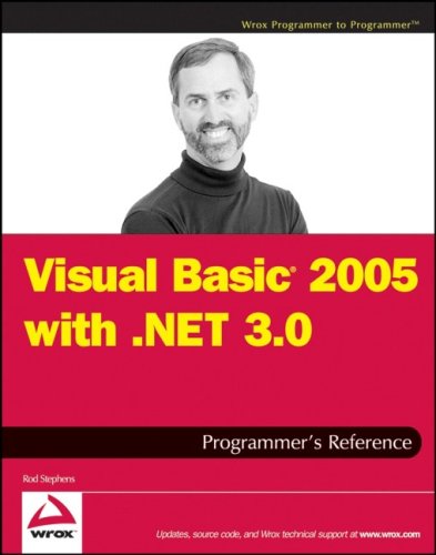 Visual Basic 2005 With Net 30 Programmers Reference Rod Stephens