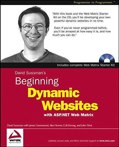 Beginning Dynamic Websites With Aspnet Web Matrix Dave Sussman