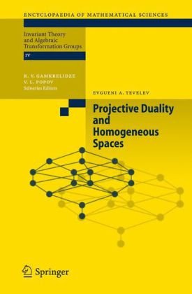 Projective Duality And Homogeneous Spaces 1st Edition Evgueni A Tevelev