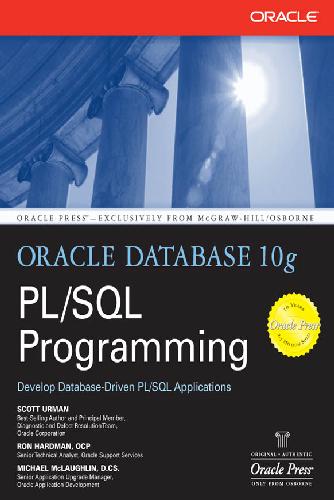 Oracle Database 10g Plsql Programming 1st Scott Urman Ron Hardman
