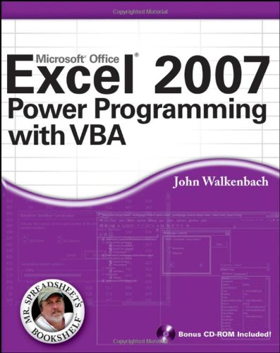 Excel 2007 Power Programming With Vba John Walkenbach