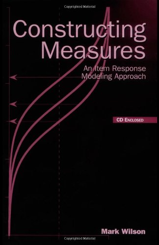 Constructing Measures An Item Response Modeling Approach Harcdr Mark Wilson