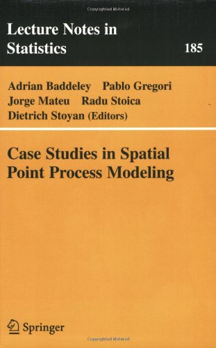 Case Studies In Spatial Point Process Modeling 1st Edition Dietrich Stoyan Auth