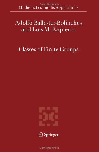 Classes Of Finite Groups 1st Edition Adolfo Ballesterbolinches