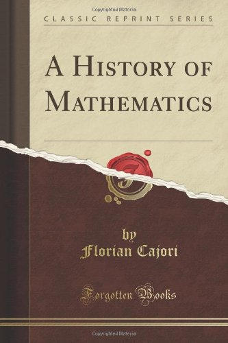 A History Of Mathematics Florian Cajori