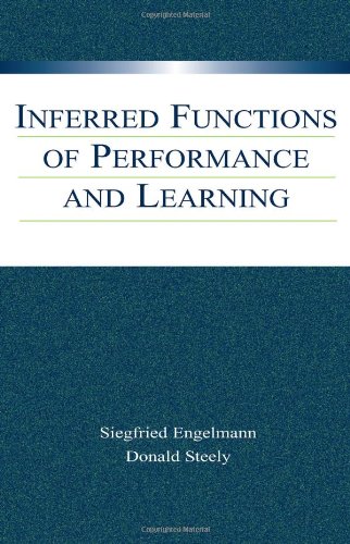 Inferred Functions Of Performance And Learning 1st Edition Siegfried Engelmann