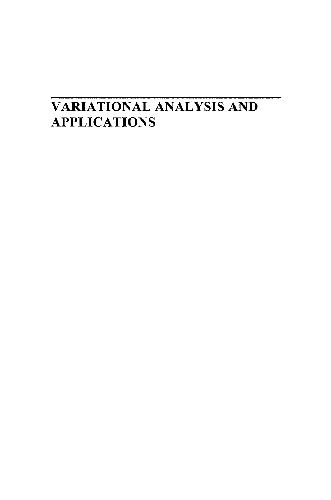 Variational Analysis And Applications Giannessi F Maugeri A