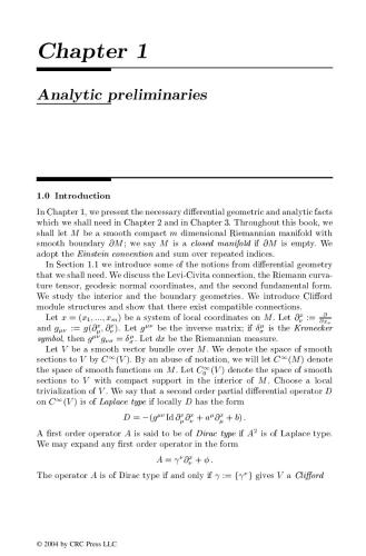 Asymptotic Formulae In Spectral Geometry Peter B Gilkey