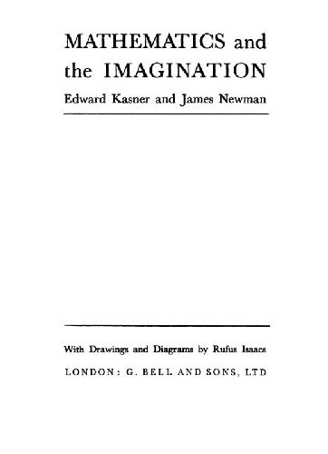 Mathematics And The Imagination Illustrated Edition Edward Kasner