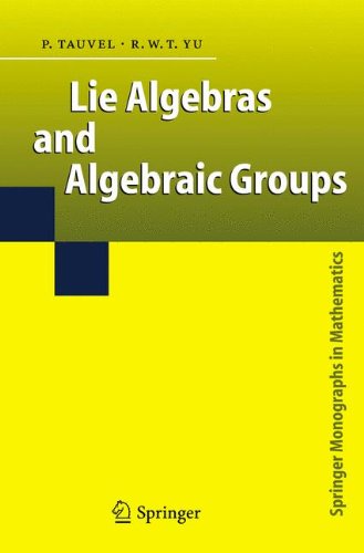 Lie Algebras And Algebraic Groups 1st Patrice Tauvel Rupert W T Yu