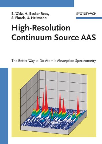 Highresolution Continuum Source Aas The Better Way To Do Atomic Absorption Spectrometry 1st Edition Bernhard Welz