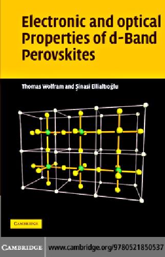 Electronic And Optical Properties Of Dband Perovskites Wolfram Th