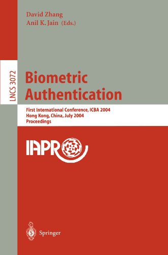 Biometric Authentication First International Conference Icba 2004 Hong Kong China July 1517 2004 Proceedings 1st Edition Dario Maio