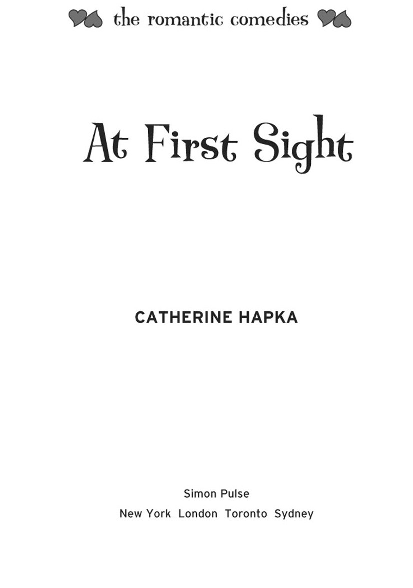 At First Sight Hapka Catherine