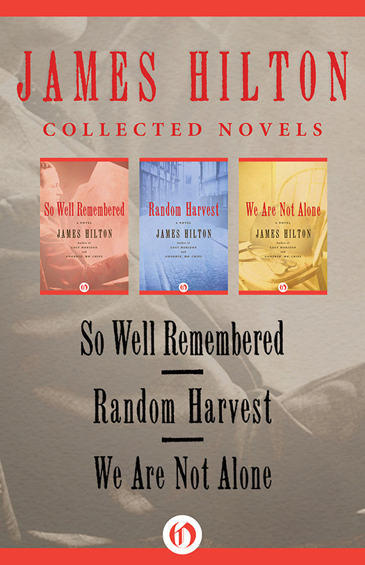 Collected Novels So Well Remembered Random Harvest We Are Not Alone James Hilton