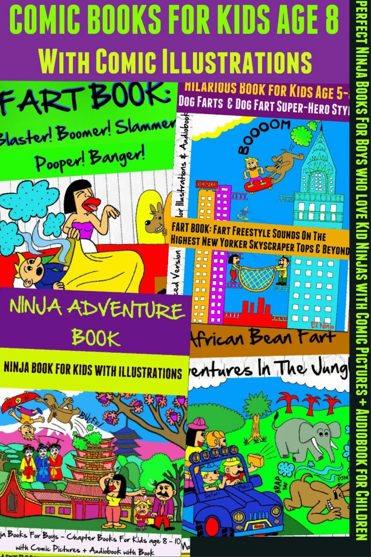 Comic Books For Kids Comic Illustrations Ninja Books For Boys And Kid Ninjas Ninjo El