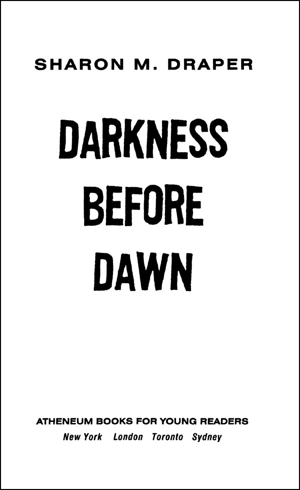 Darkness Before Dawn Draper Sharon M