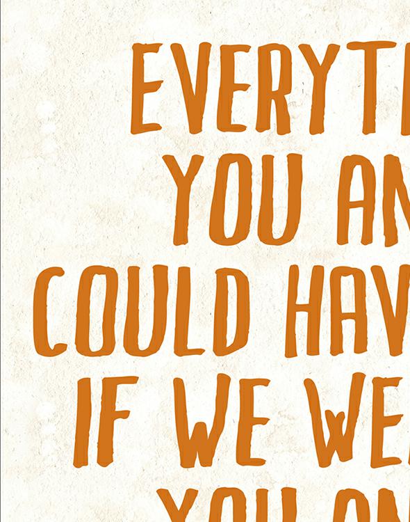Everything You And I Could Have Been If We Werent You And I Espinosa Albert