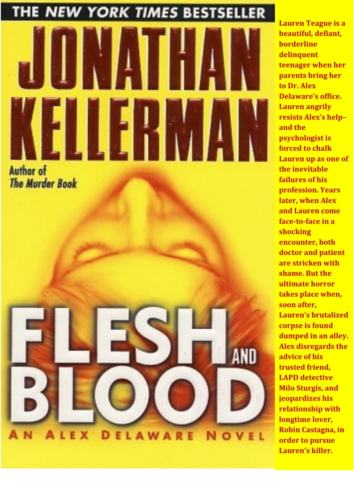 Flesh And Blood Kellerman Jonathan