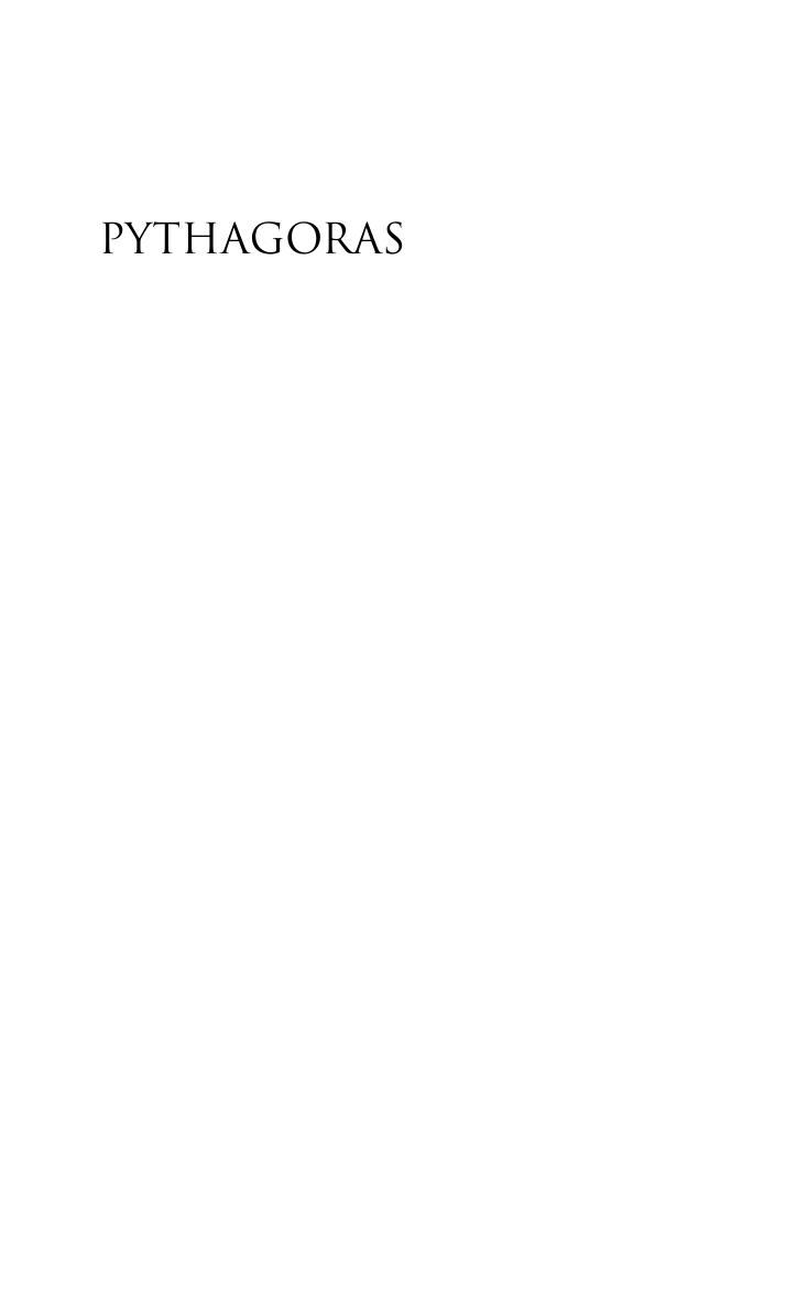 Pythagoras His Life Teaching And Influence Christoph Riedweg