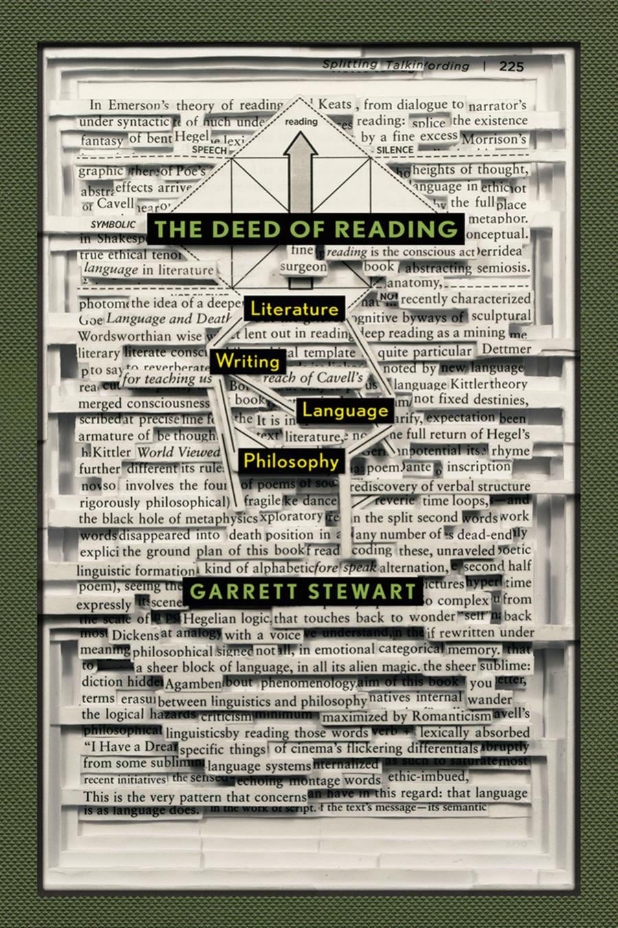 The Deed Of Reading Literature Writing Language Philosophy Garrett Stewart