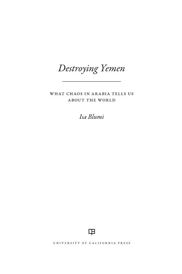 Destroying Yemen Blumi
