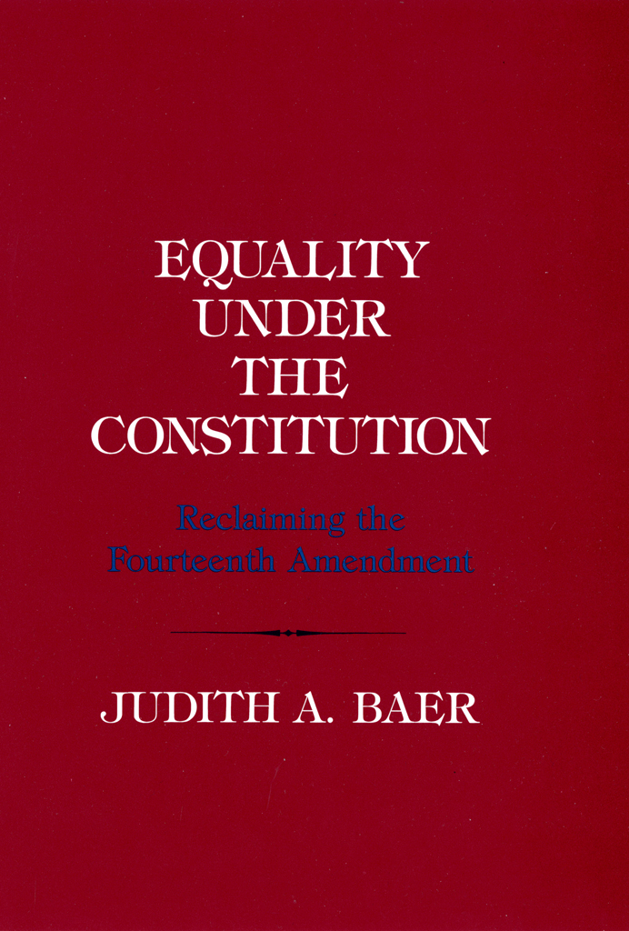 Equality Under The Constitution Judith A Baer