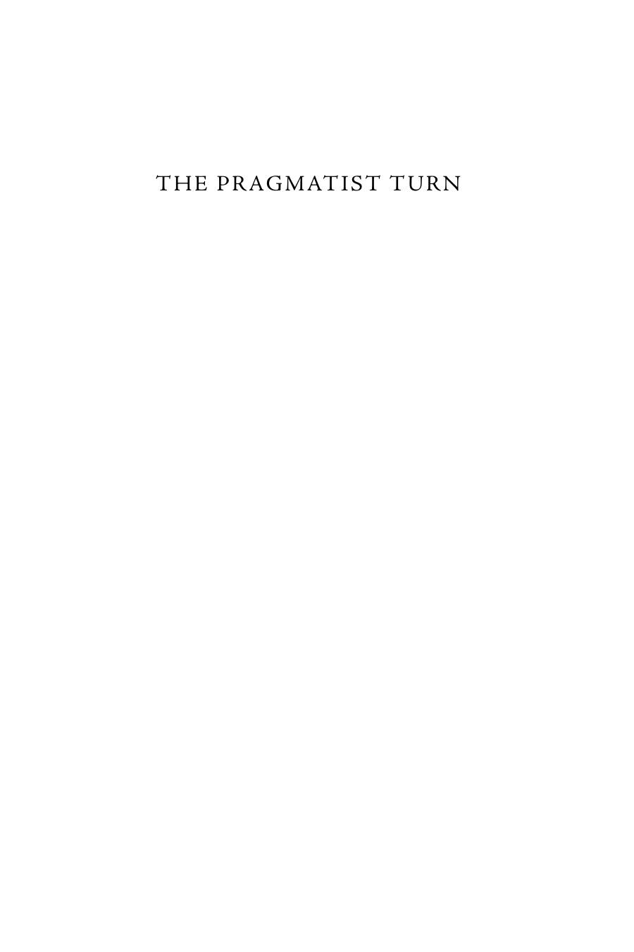 The Pragmatist Turn Religion The Enlightenment And The Formation Of American Literature Giles B Gunn