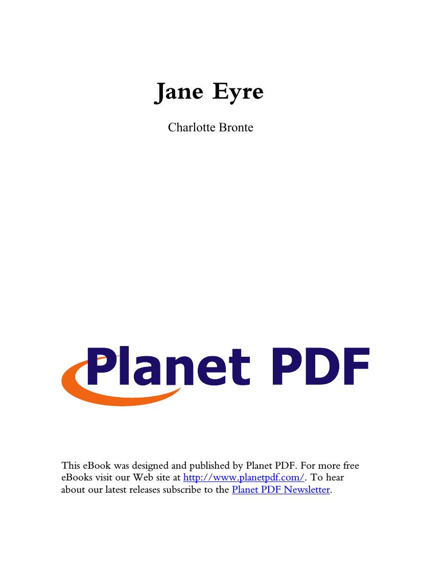 Jane Eyre Bronte Charlotte