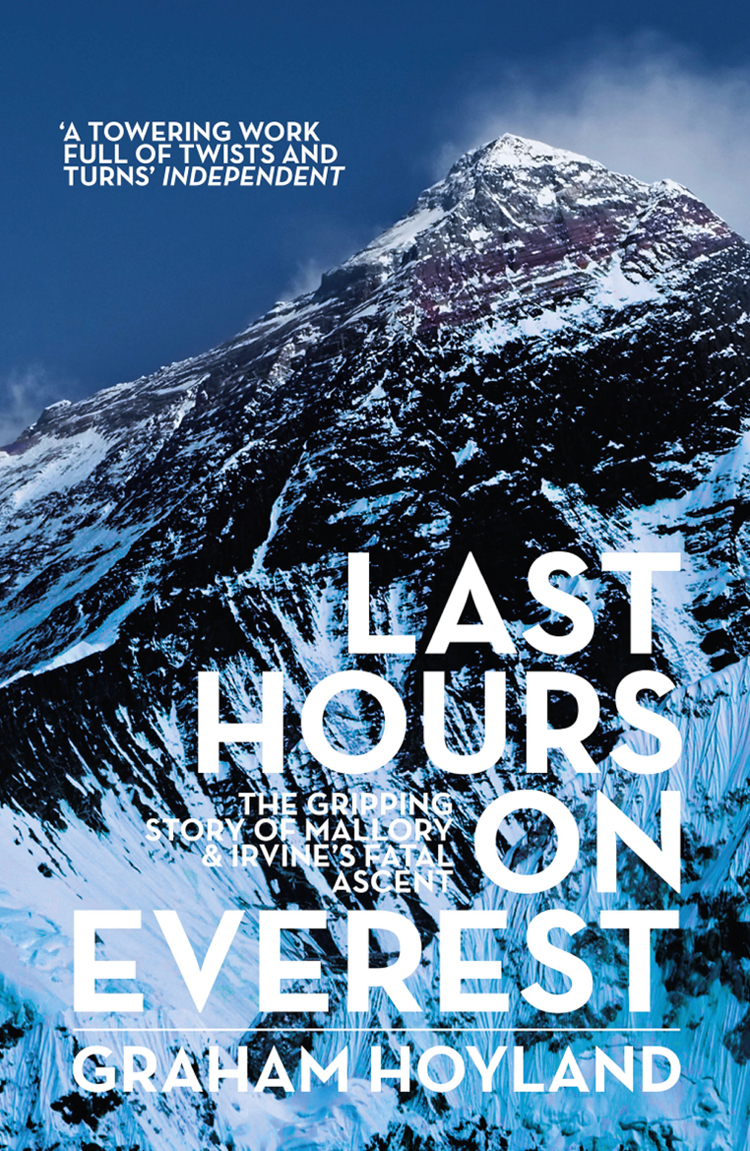 Last Hours On Everest Graham Hoyland