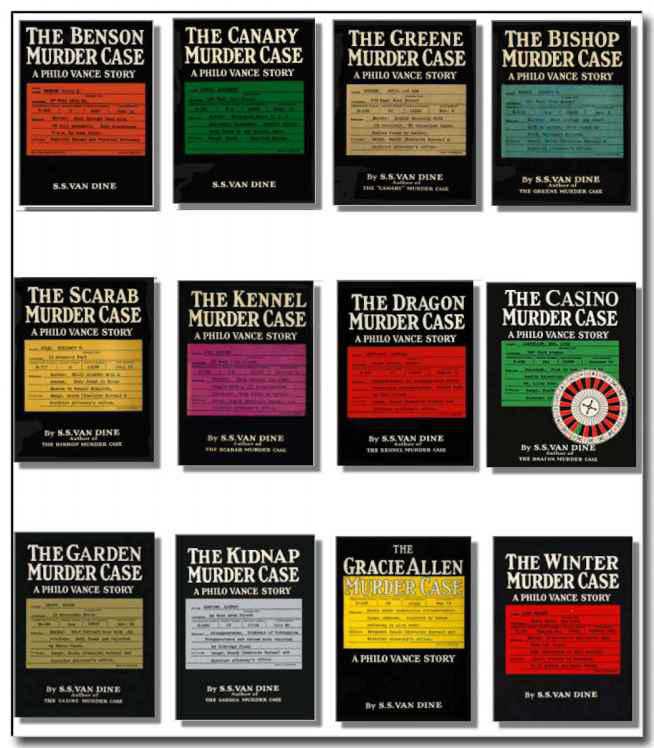 Philo Vance 12 Novels Complete Bundle Van Dine S S