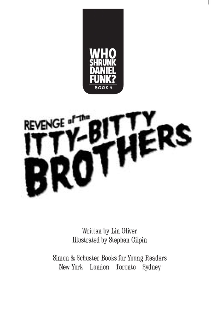 Revenge Of The Ittybitty Brothers Lin Oliver