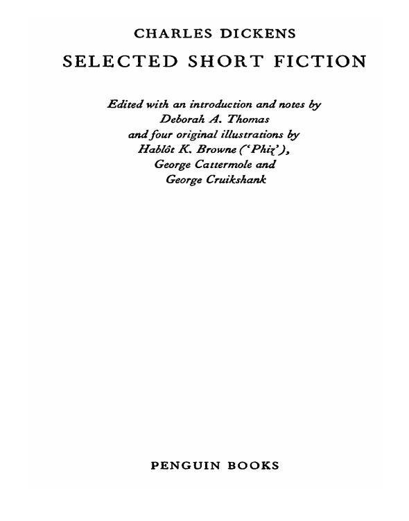 Selected Short Fiction Dickens Charles