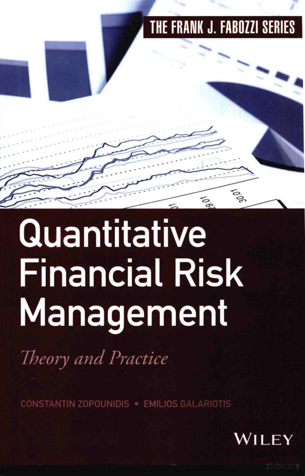 Quantitative Financial Risk Management Theory And Practice 2015th Edition Constantin Zopounidis