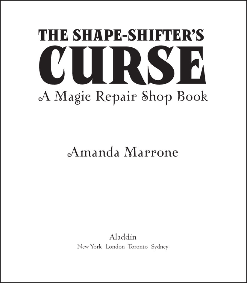 The Shapeshifters Curse Marrone Amanda