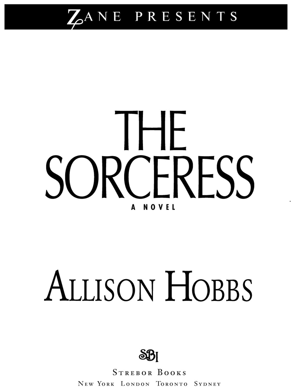 The Sorceress Hobbs Allison