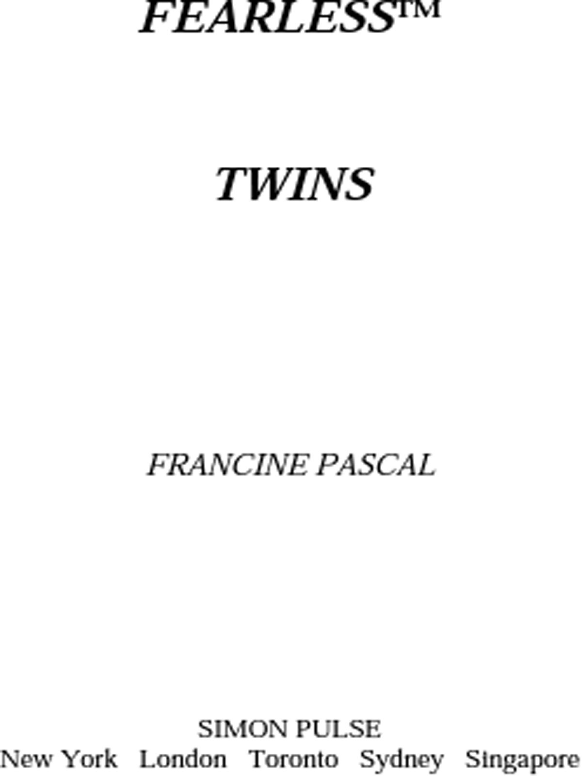 Twins Pascal Francine