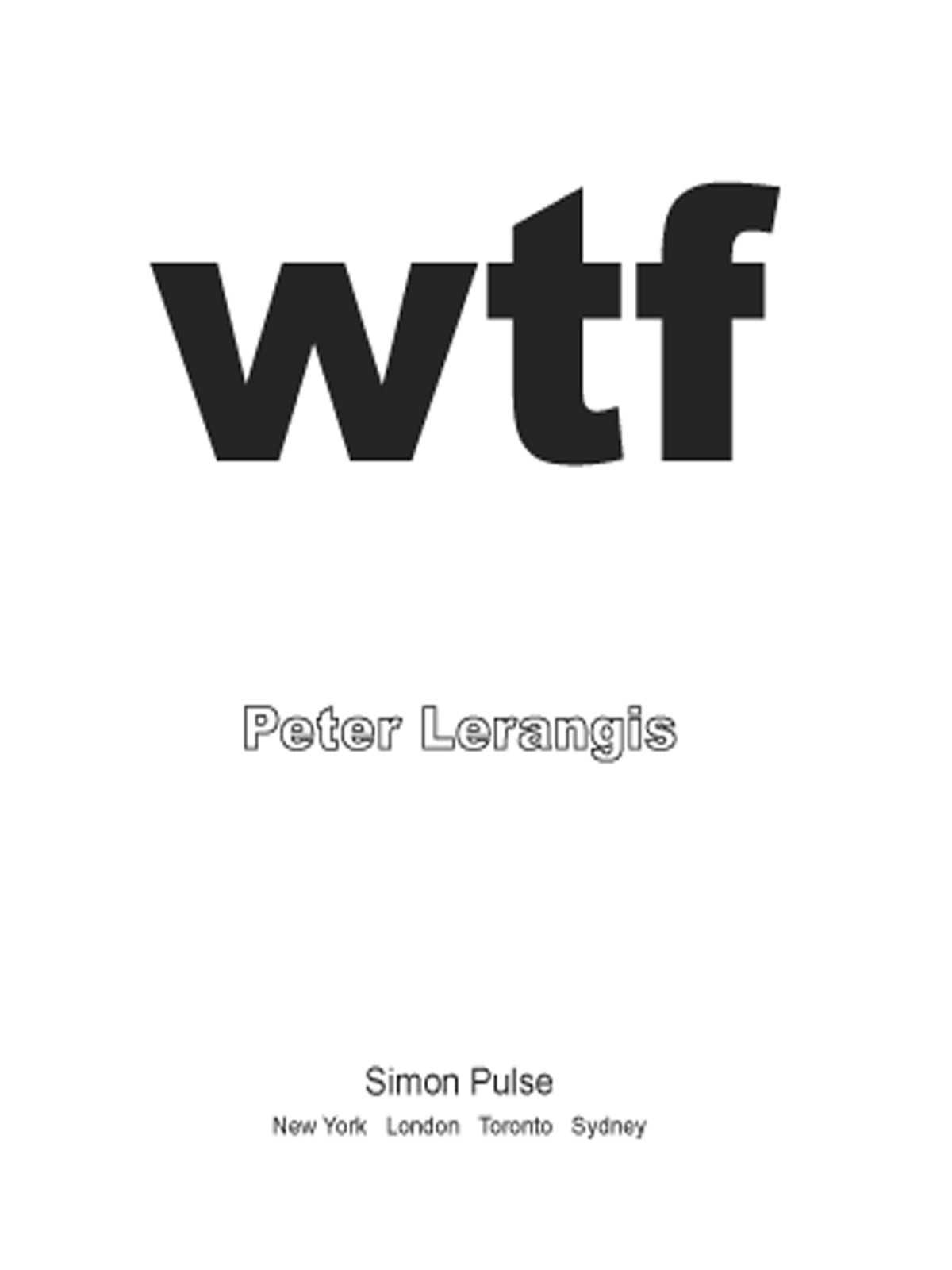 Wtf Lerangis Peter