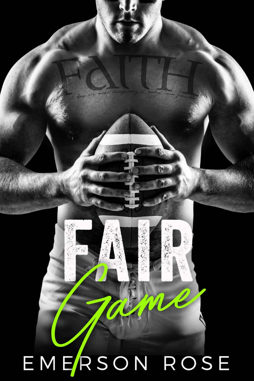 Fair Game A Football Romance Rose Emerson