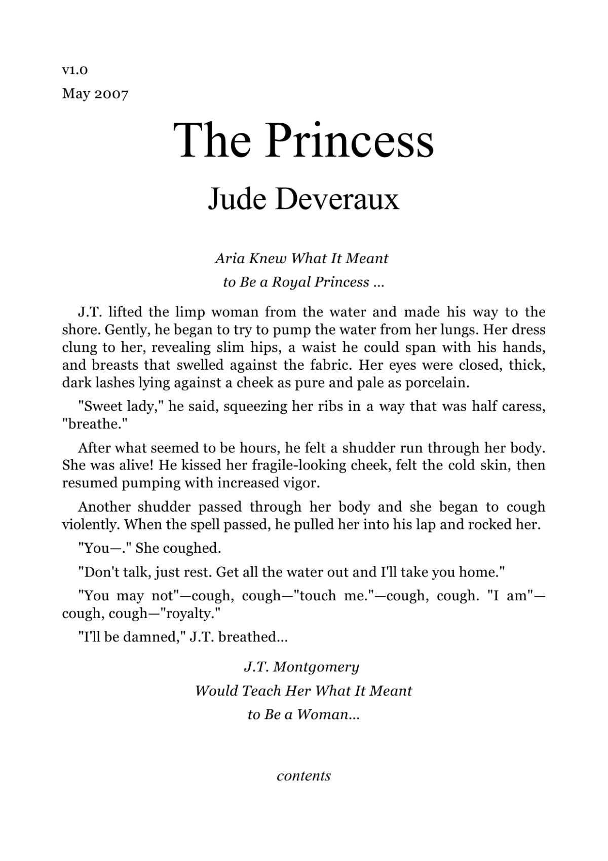 The Princess Deveraux Jude