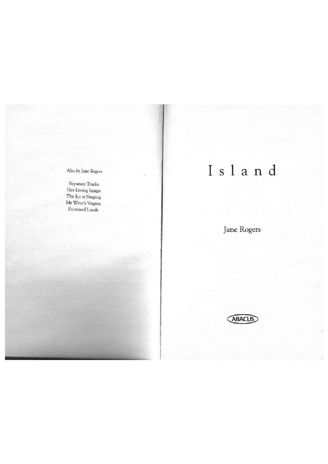 Island Jane Rogers