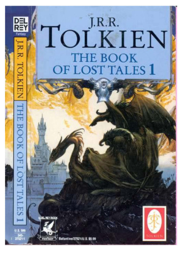 The Book Of Lost Tales Part I Tolkien J R R