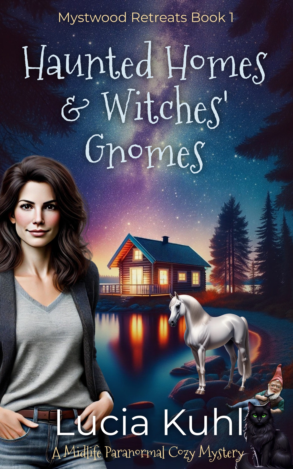 Haunted Homes Witches Gnomes A Midlife Paranormal Cozy Mystery Mystwood Retreats Series Book 1 Kuhl