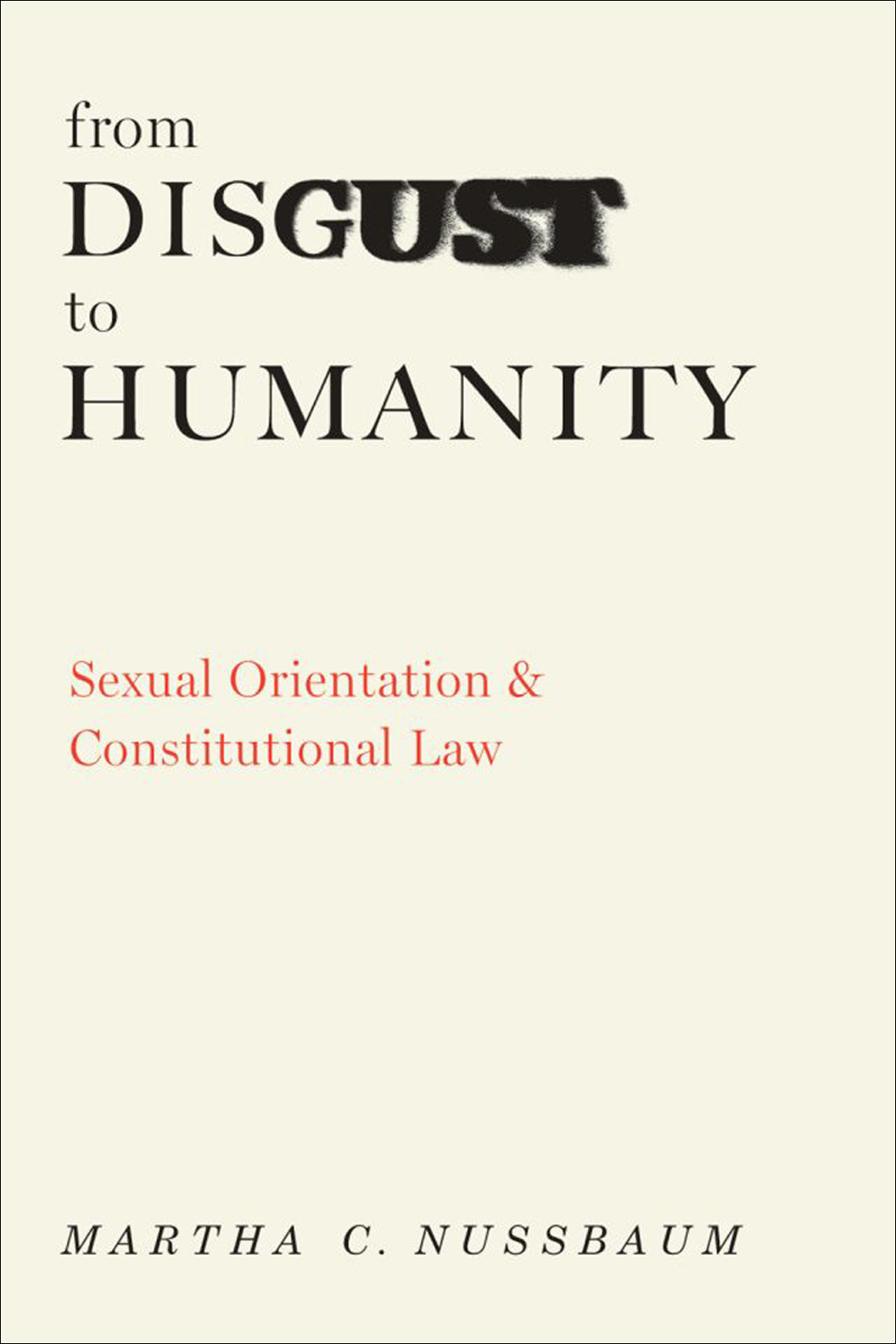 From Disgust To Humanity Nussbaum Martha C