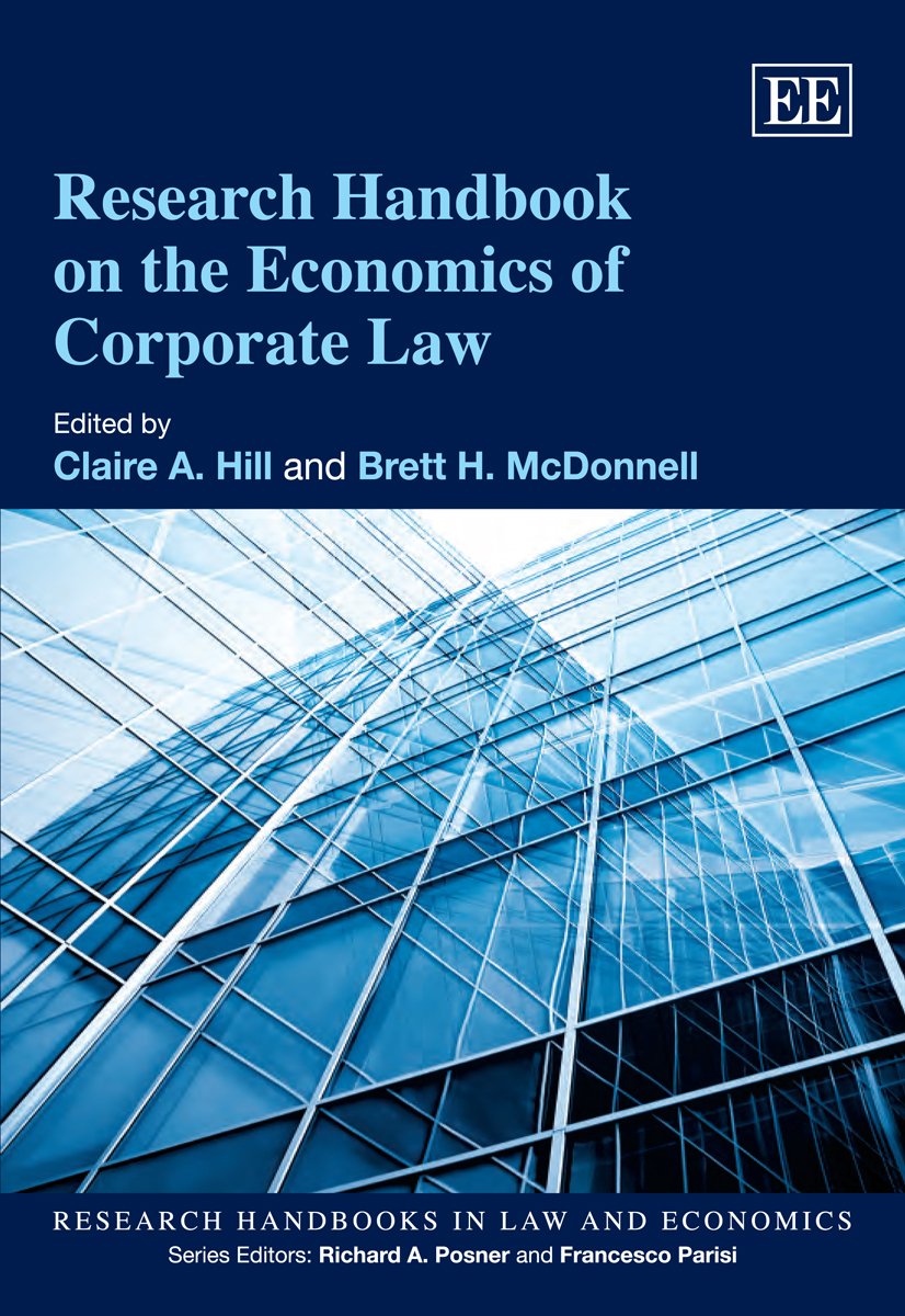 Research Handbook On The Economics Of Corporate Law 2012th Edition Claire A Hill