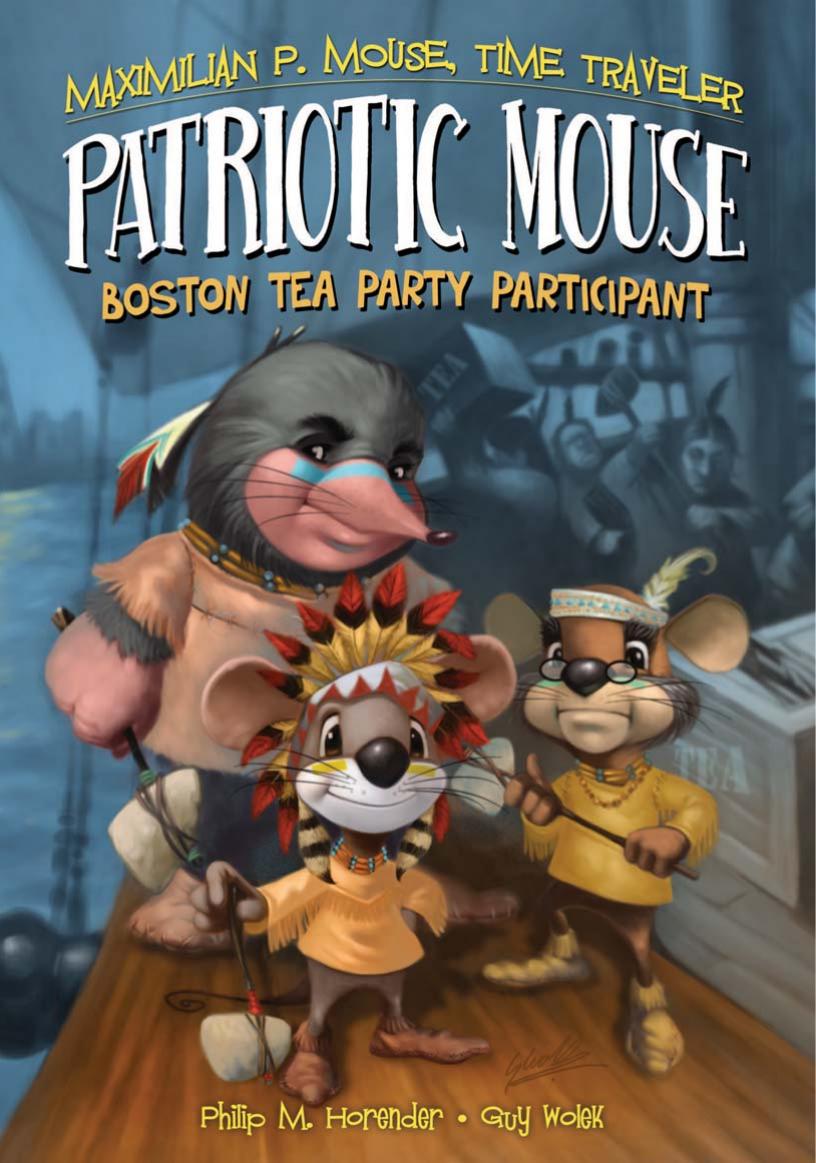 Patriotic Mouse Boston Tea Party Participant Horender Philip