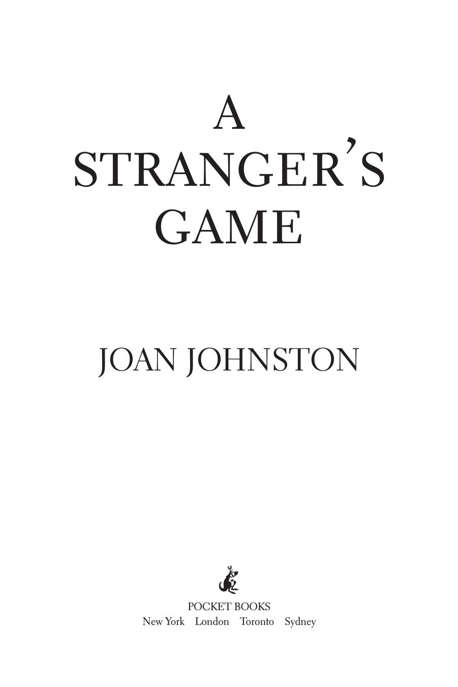 A Strangers Game Johnston Joan