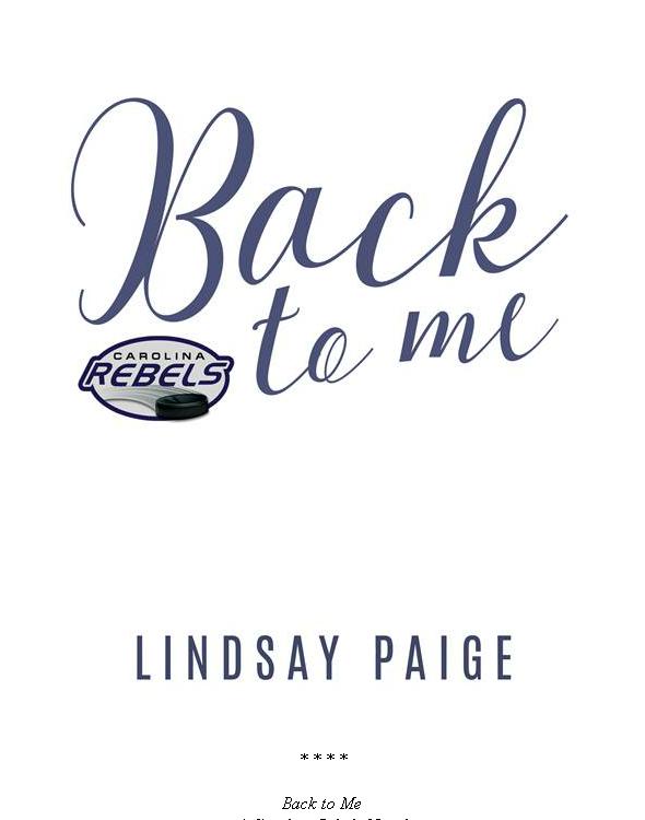 Back To Me Paige Lindsay